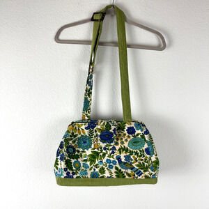 Vintage Handmade Floral Crossbody Purse Bag Range Of Motion Recycle 70s Folklore